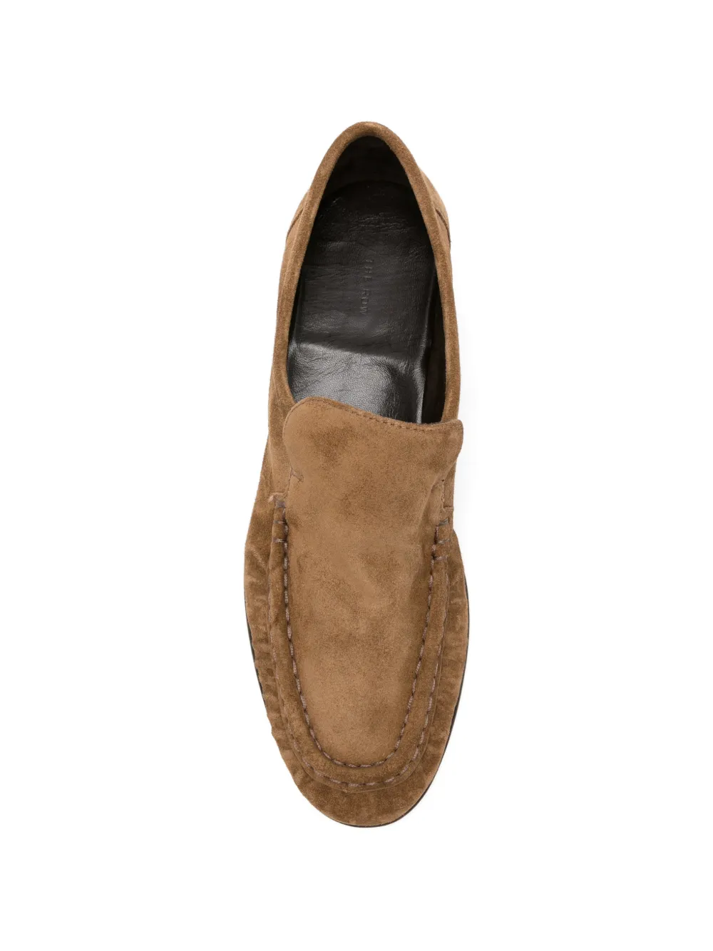 The Row ruched-detail loafers Bruin