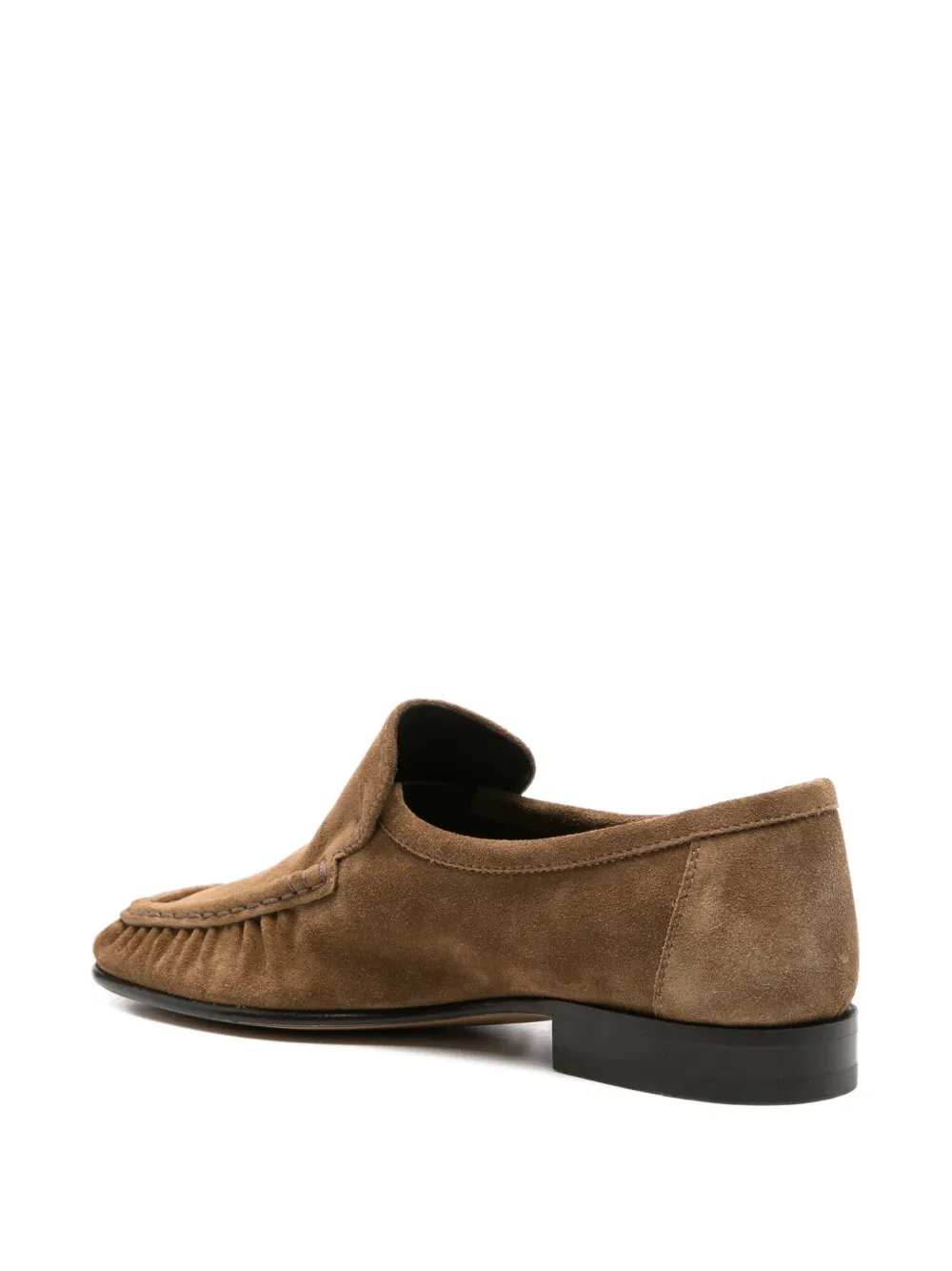 The Row ruched-detail loafers Bruin