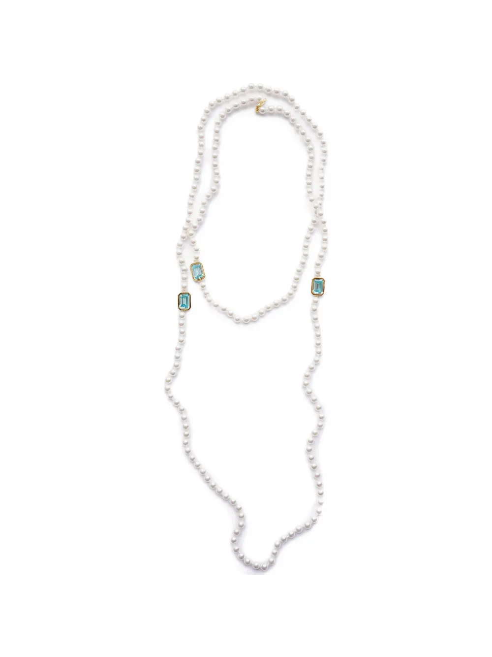 Izabel Display Mega Pearl cubic-zirconia necklace - Oro
