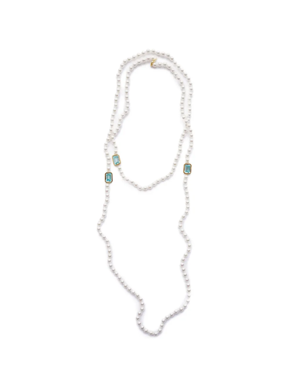 Izabel Display Mega Pearl cubic-zirconia necklace - Oro