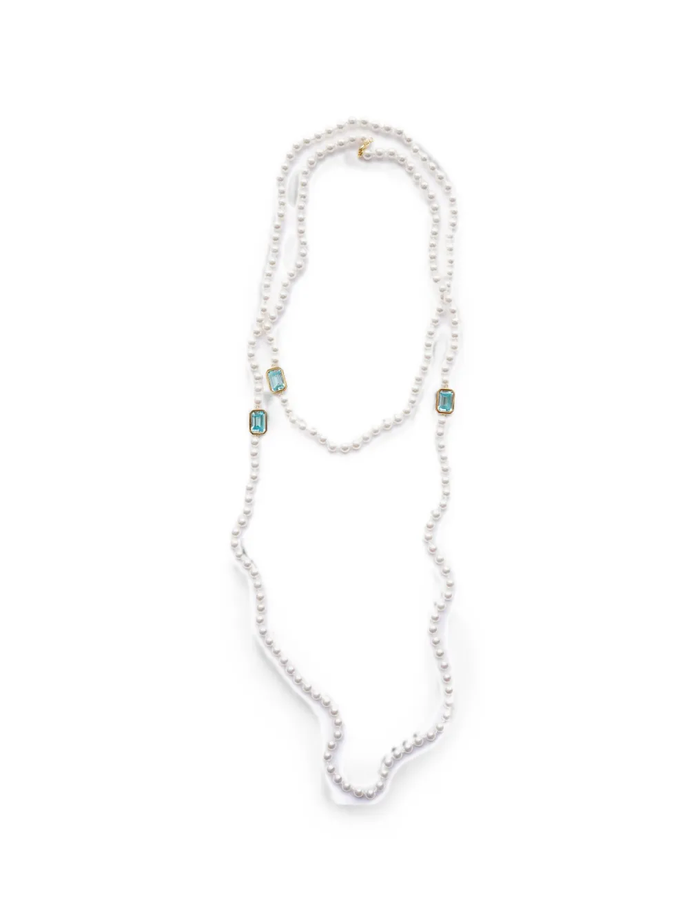 Izabel Display Mega Pearl cubic-zirconia necklace - Oro