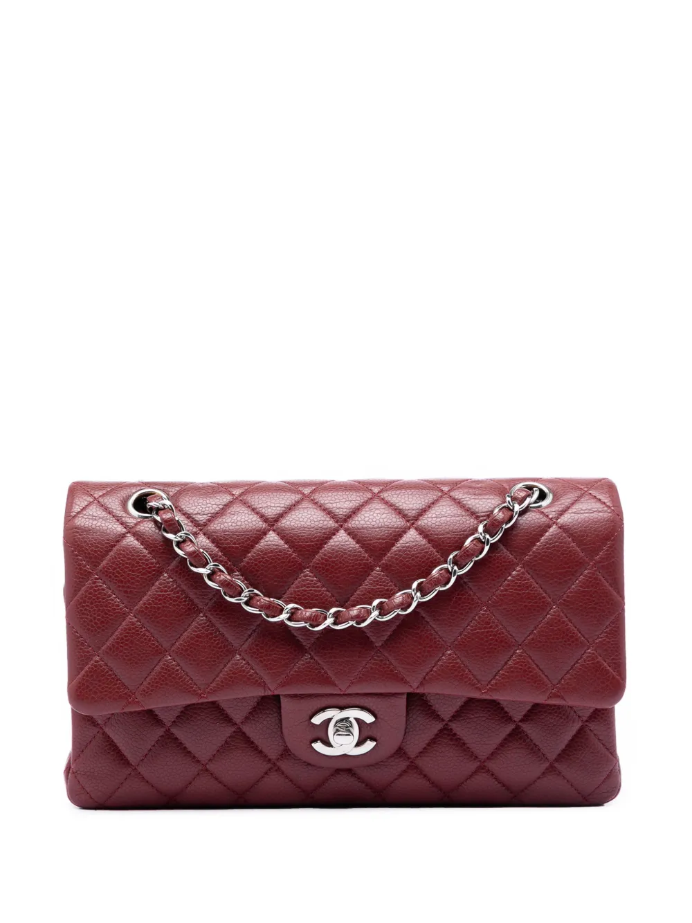 CHANEL Pre-Owned 2011 Medium Classic Caviar Double Flap shoulder bag - Rot