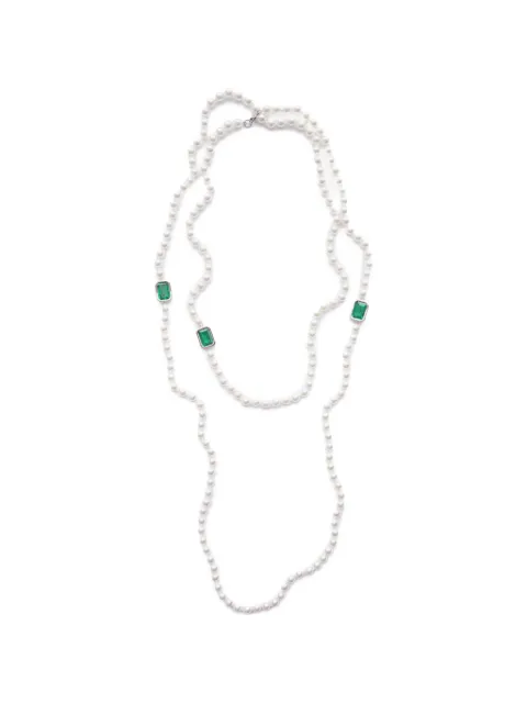 Izabel Display Mega Pearl cubic-zirconia necklace