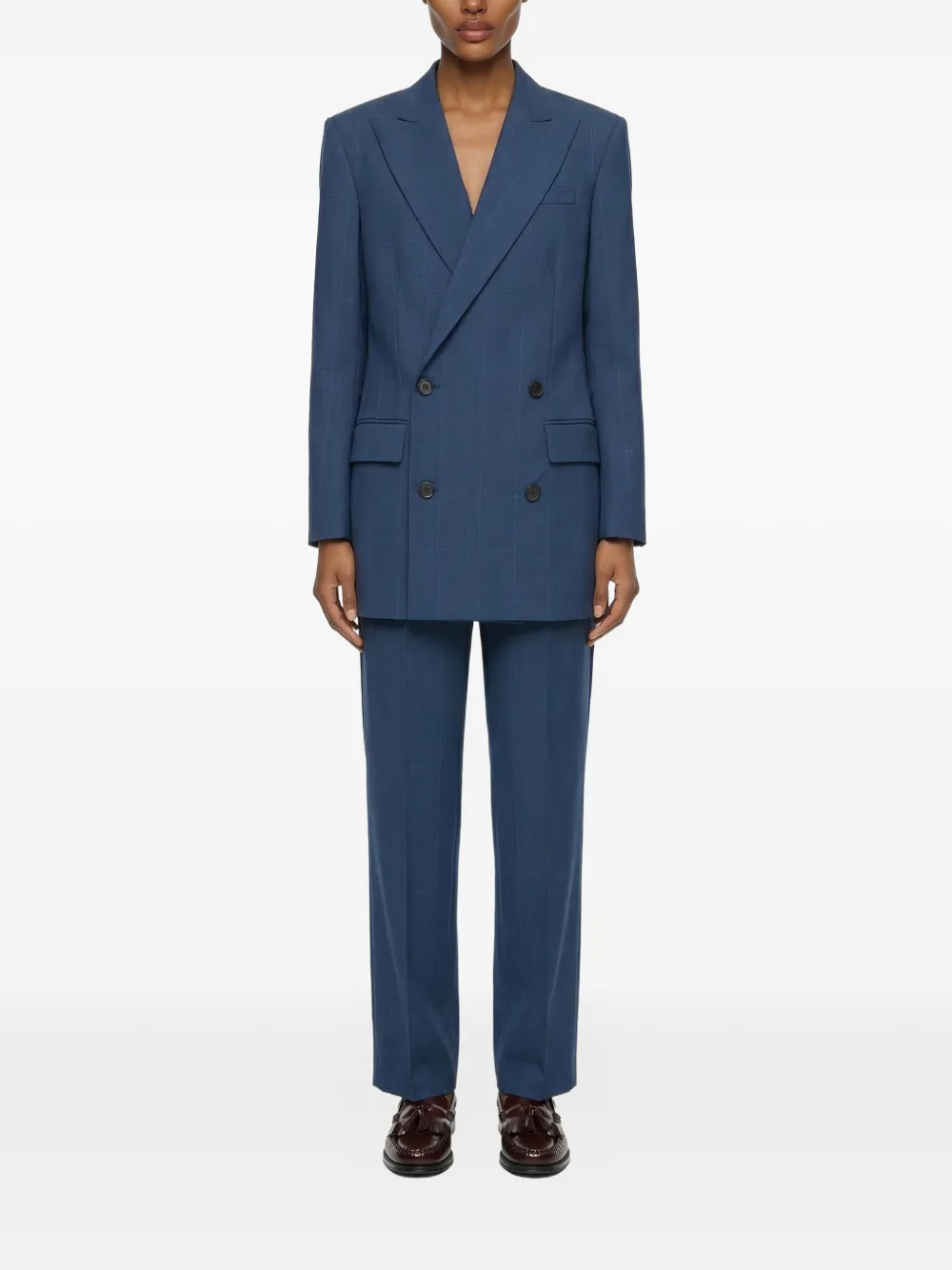  Situationist Blazer A Cuadros - Azul 