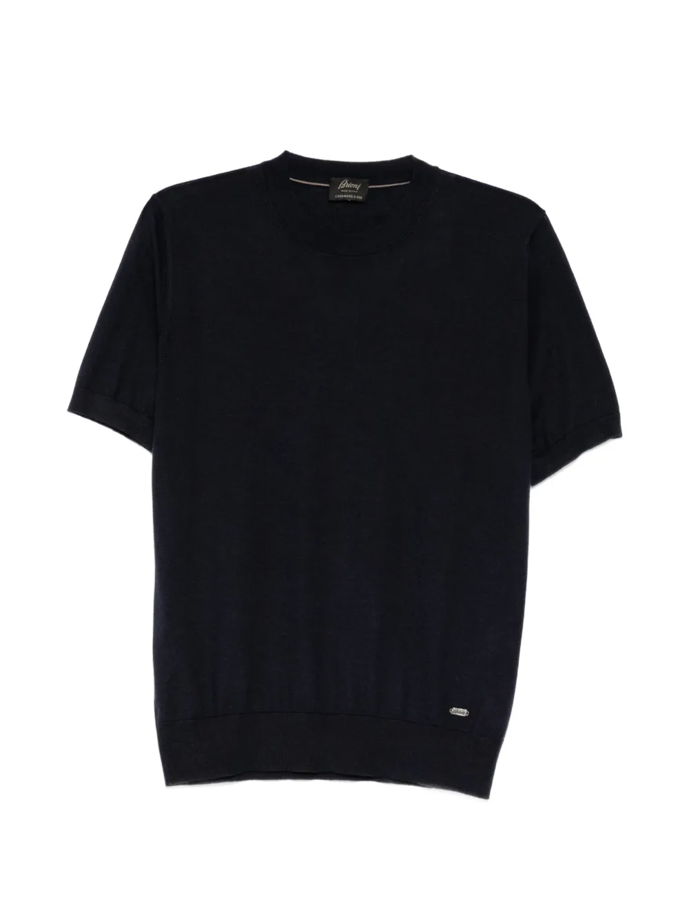 Brioni short-sleeve knitted T-shirt - Blu
