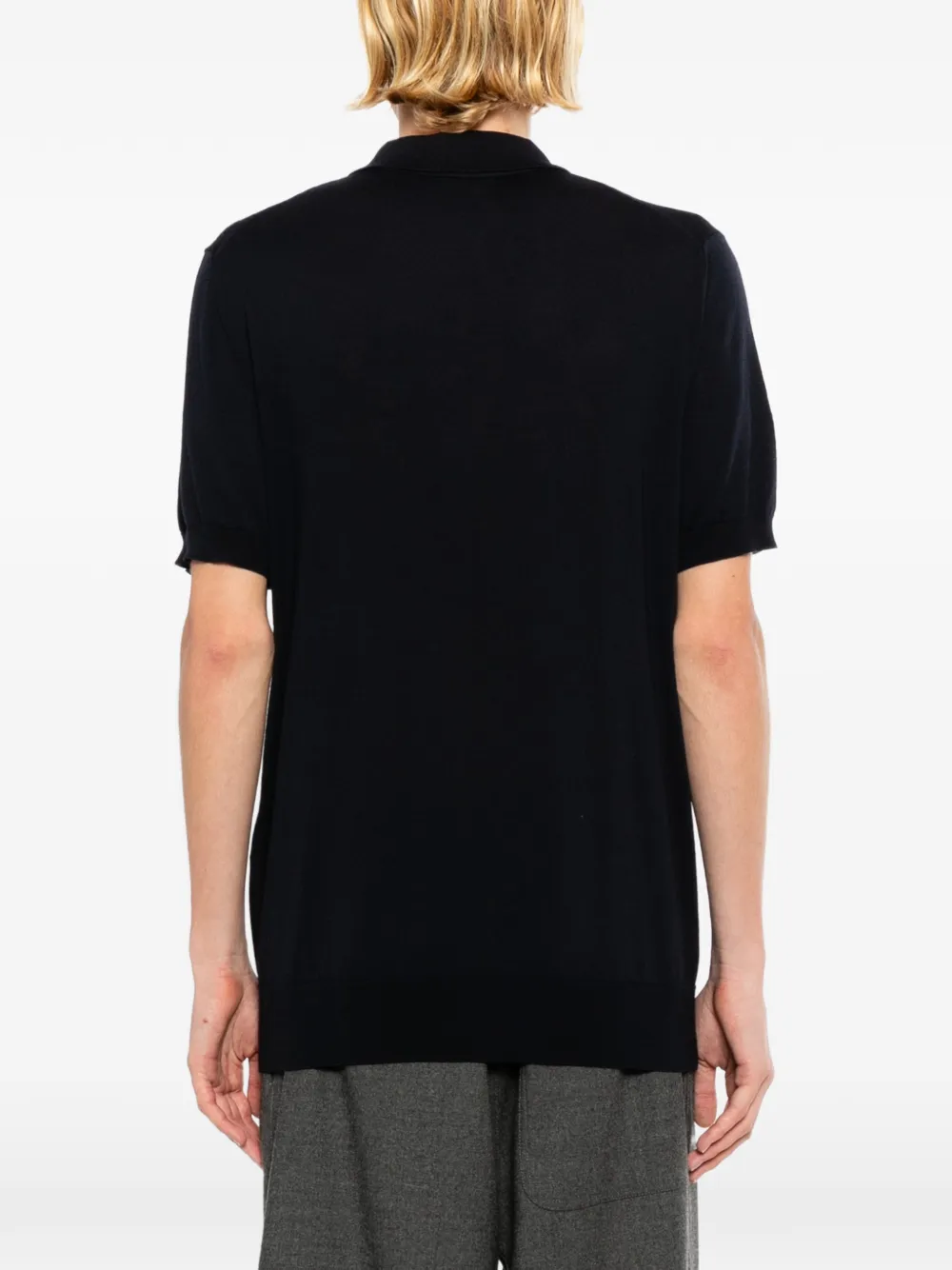 Brioni Poloshirt met ritssluiting Blauw