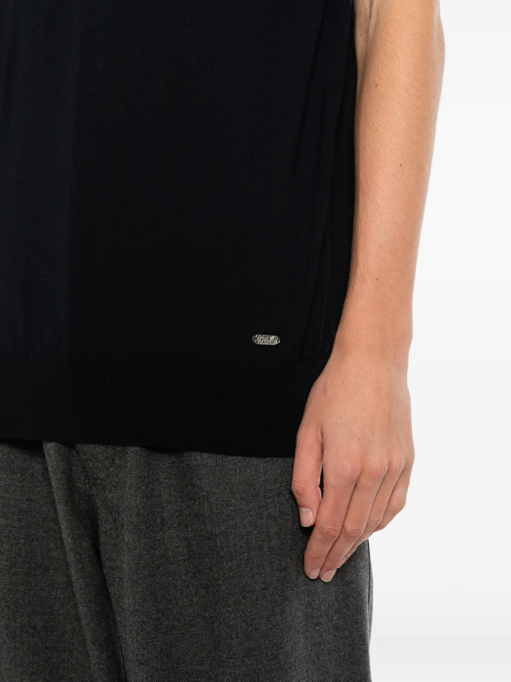 Brioni Poloshirt met ritssluiting Blauw
