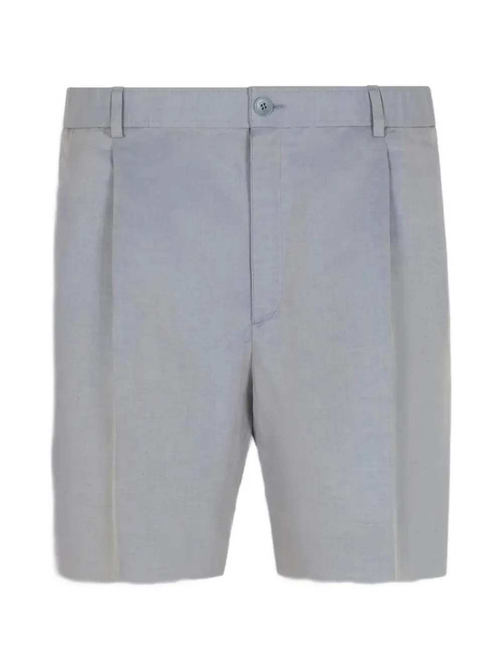 Brioni Bellagio pleated-waistband tailored shorts - Grau