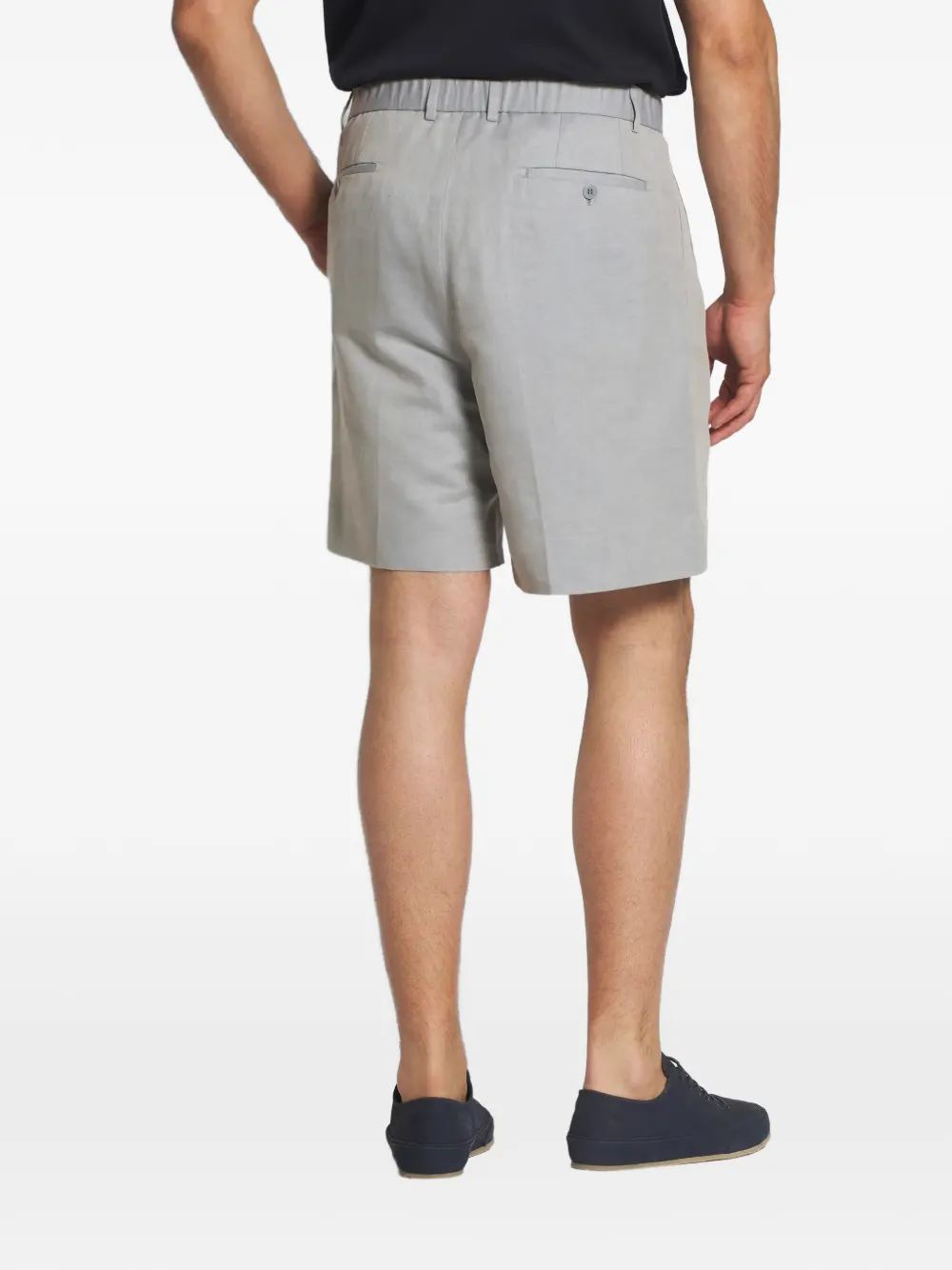Brioni Bellagio geplooide shorts met tailleband Grijs