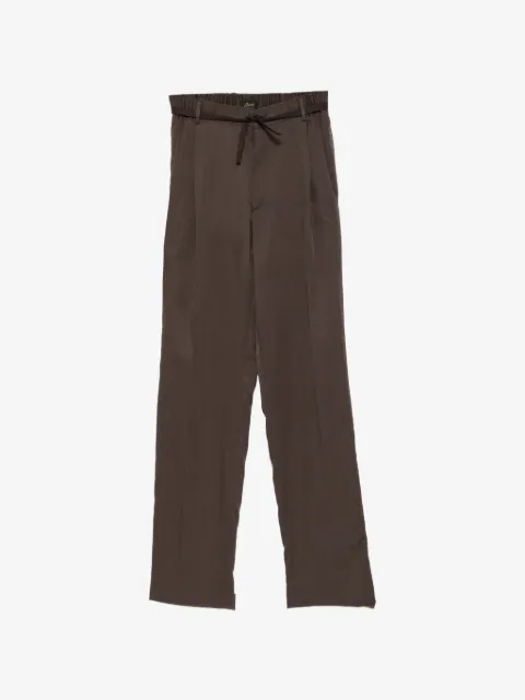 Brioni silk drawstring trousers