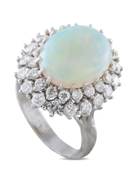 LB Exclusive anillo con diamante y ópalo