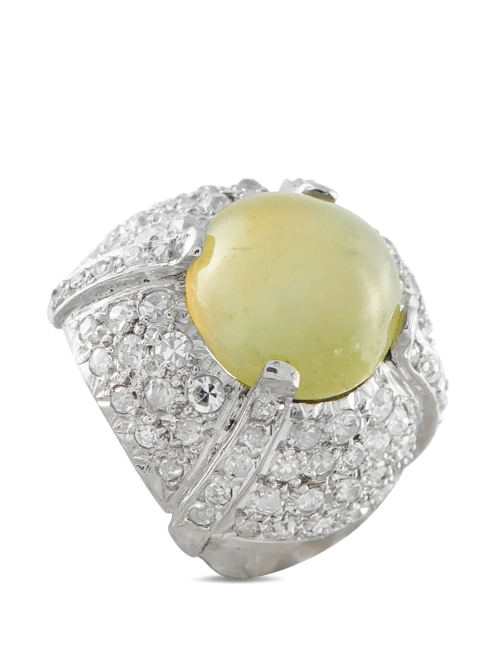LB Exclusive cat's eye and diamond ring - Argento