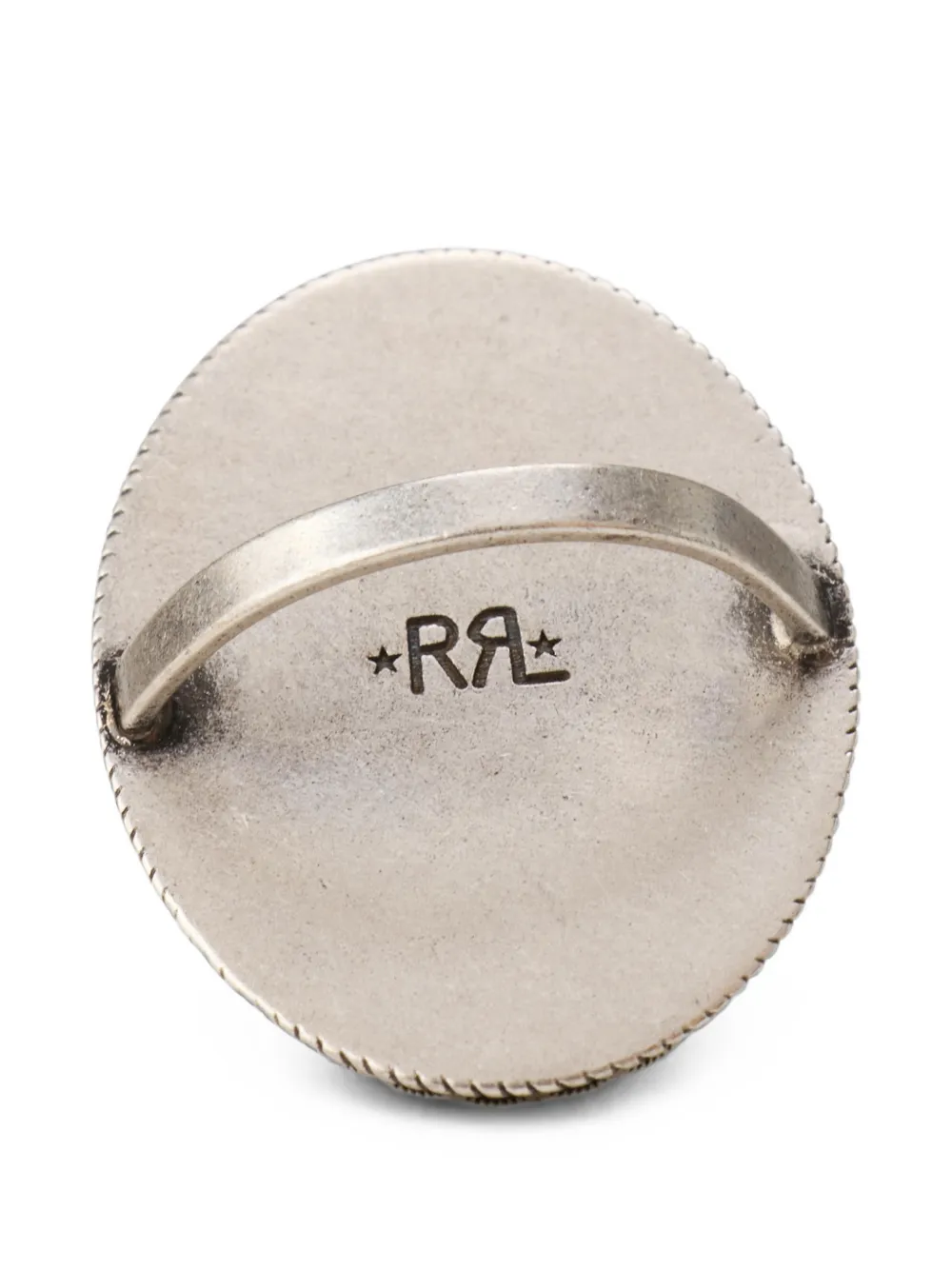 Rrl Turquoise Bandana Slider In Metallic