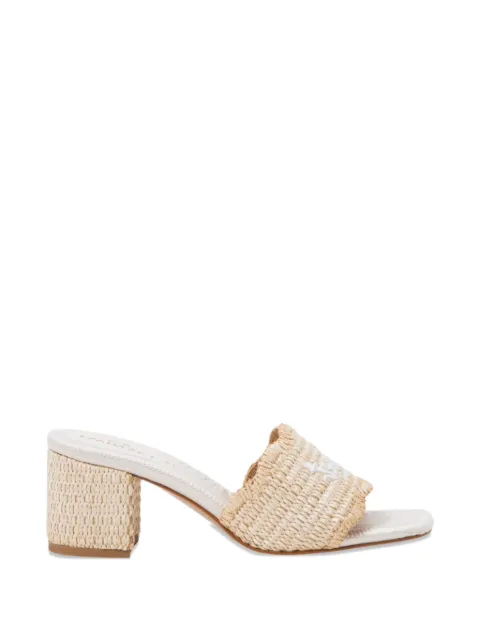 TWINSET logo-embroidered mules
