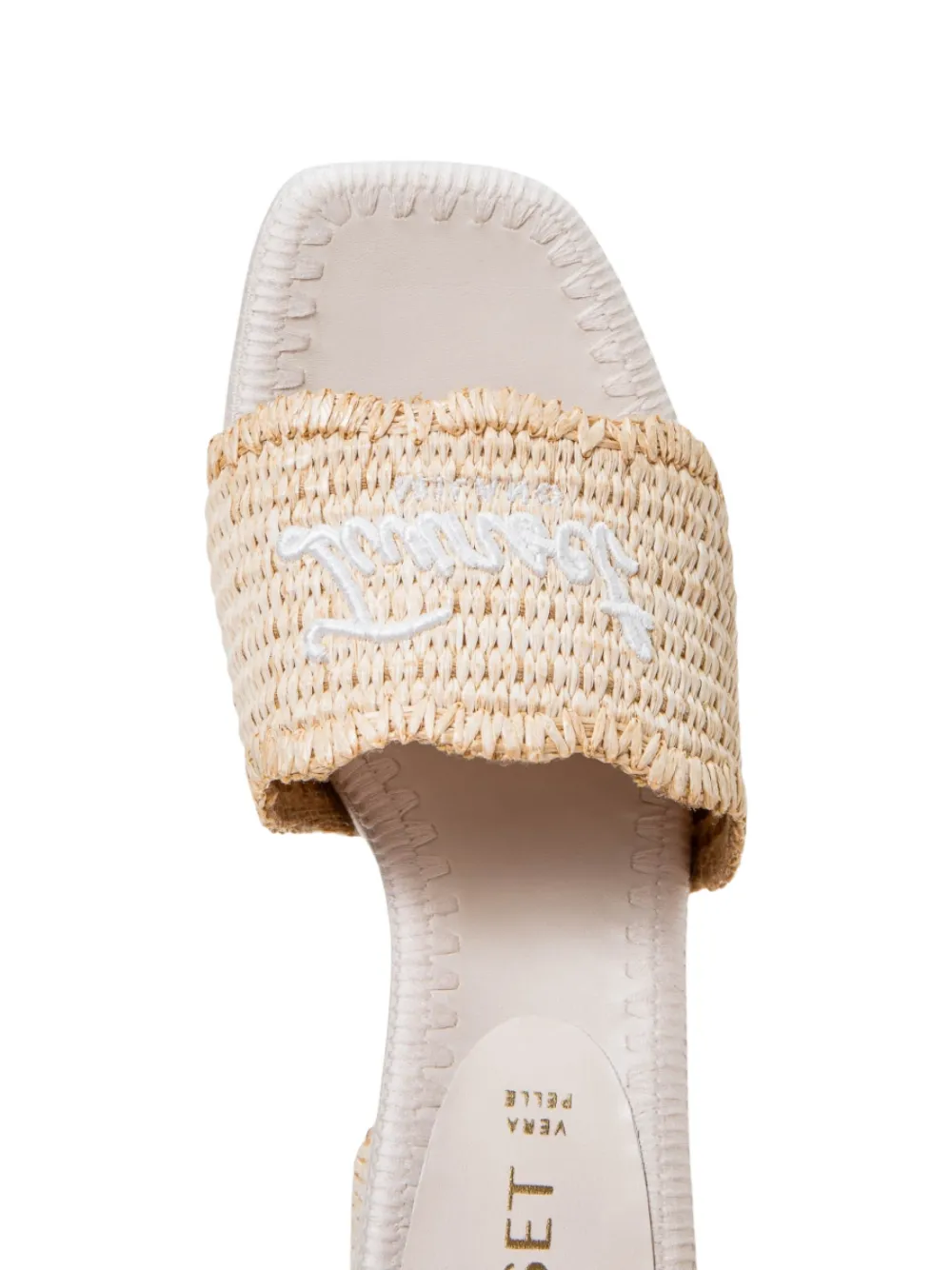 TWINSET logo-embroidered mules Beige