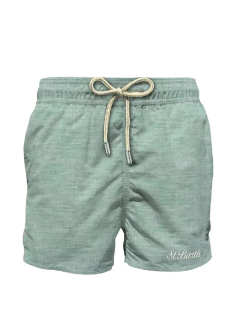MC2 Saint Barth logo-embroidered drawstring shorts