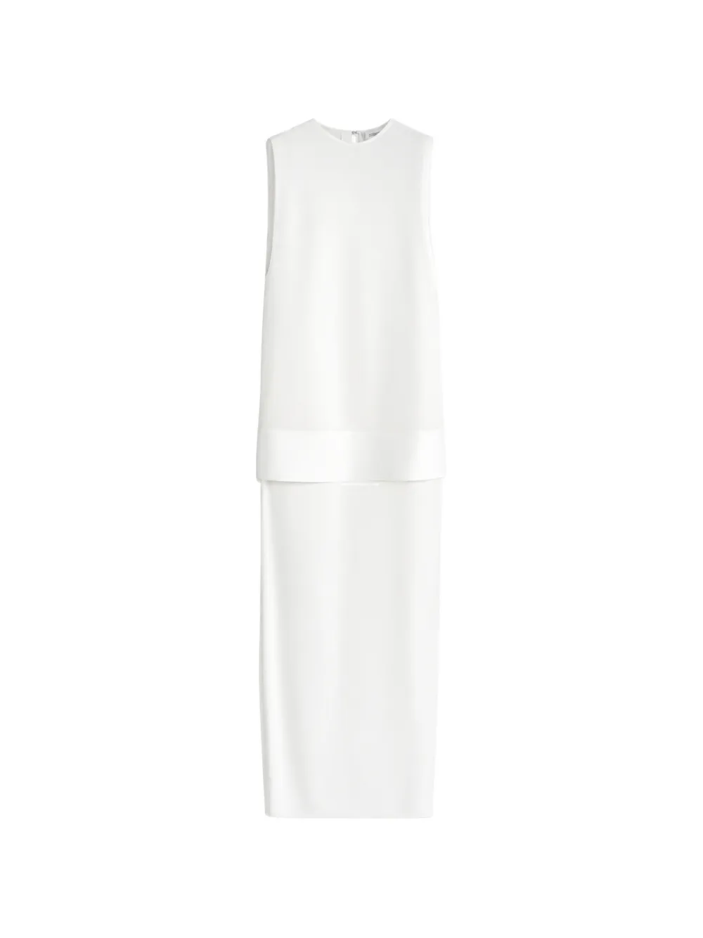 Sportmax layered maxi dress - Bianco