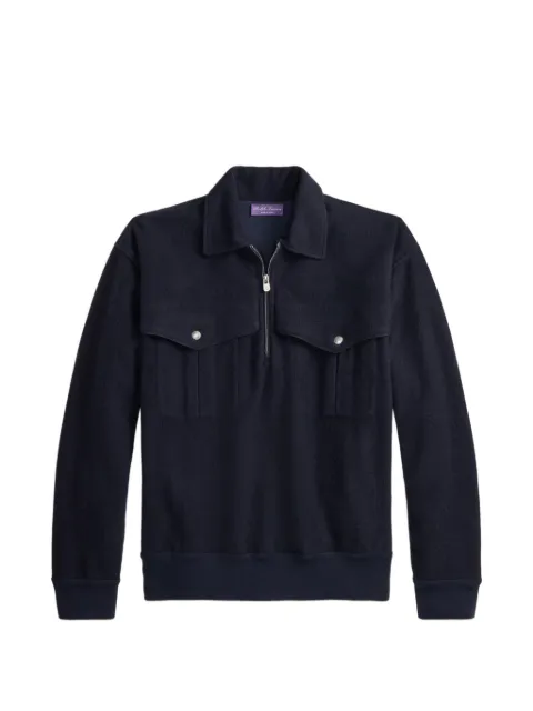 Ralph Lauren Purple Label double-pocket half-zip sweater