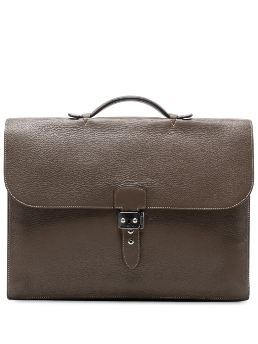 Hermès Pre-Owned 2000-2015 Togo Sac a Depeches 40 business bag - Braun