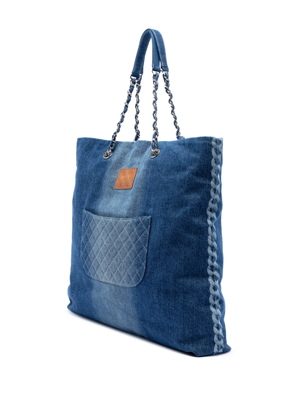 CHANEL デニム トートバッグ CHANEL Pre-Owned 2018-2019 デニム ショッピング トートバッグ