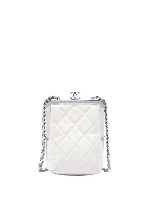 CHANEL Pre-Owned 2021 ココマーク マトラッセ＆ラムスキン イブニング 