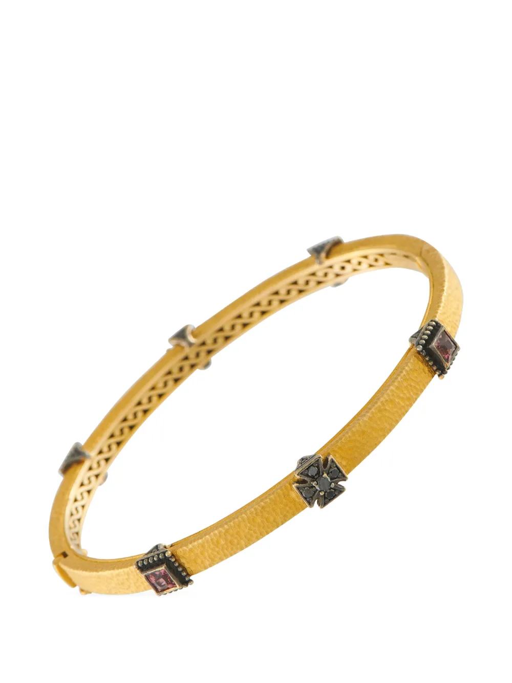 Konstantino tourmaline and diamond bangle bracelet - Gold