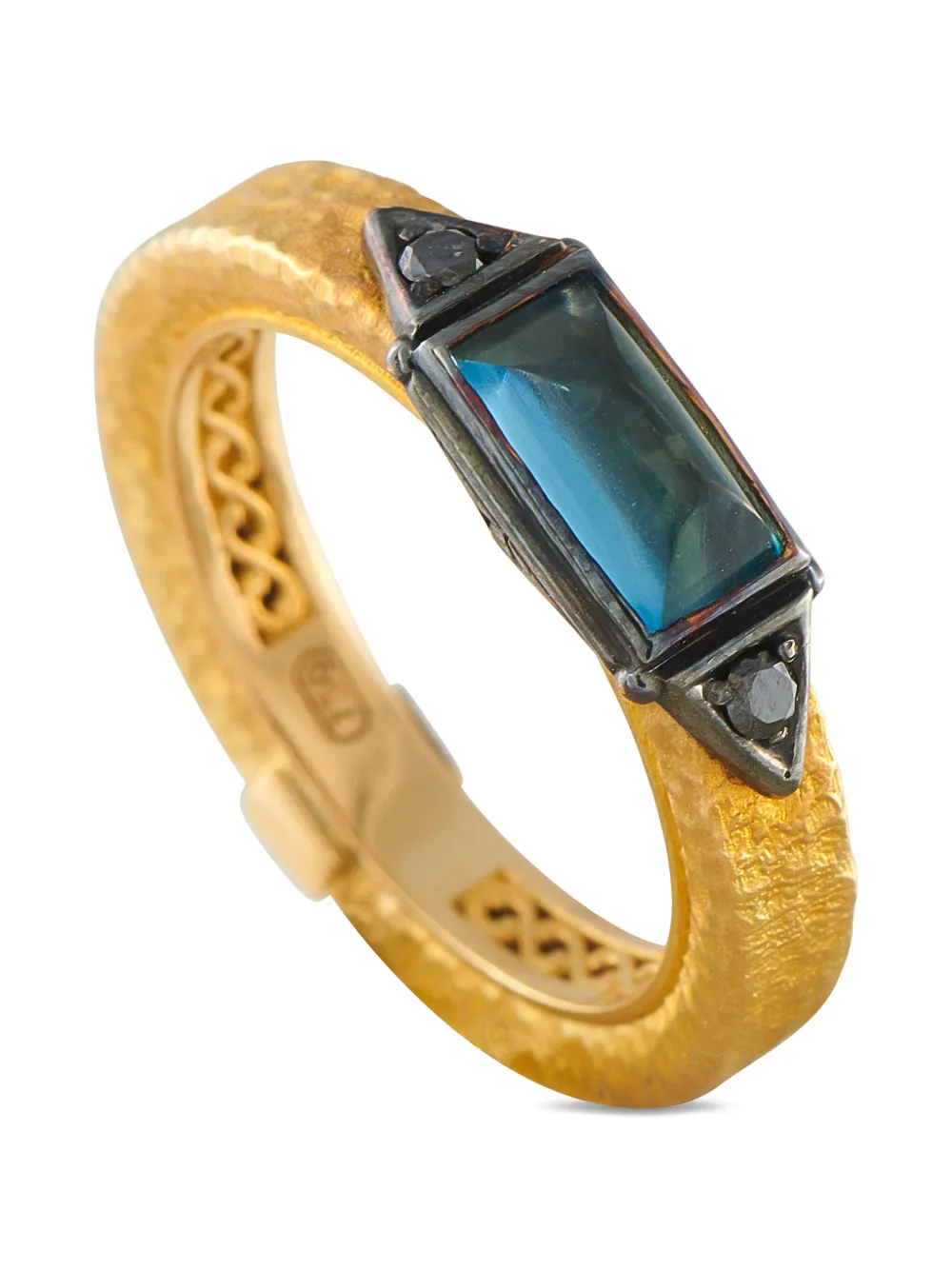 Konstantino topaz and diamond ring - Oro