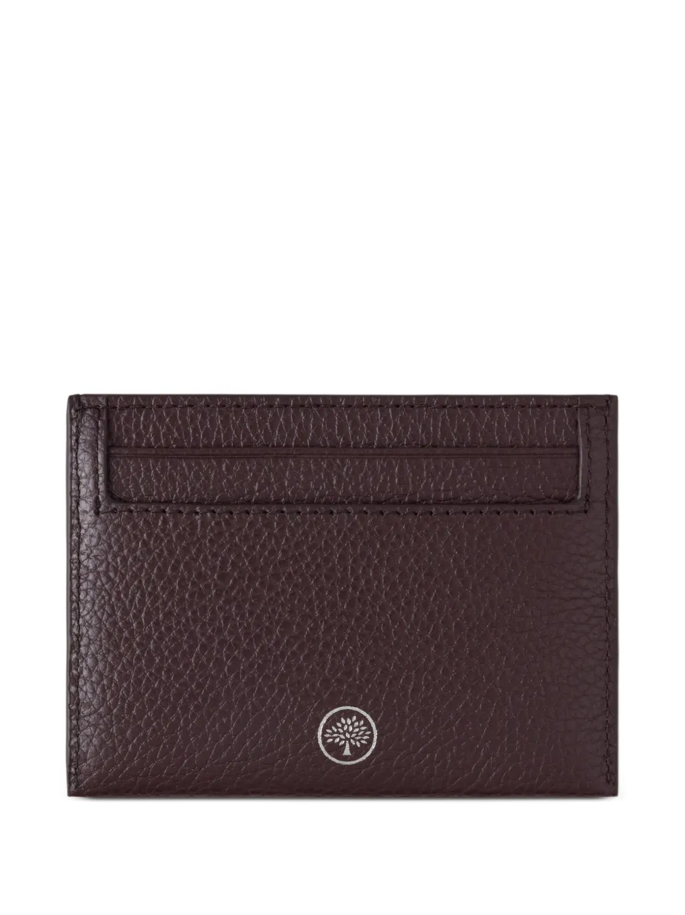 Mulberry Pasjeshouder van bewerkt leer met logoprint Bruin