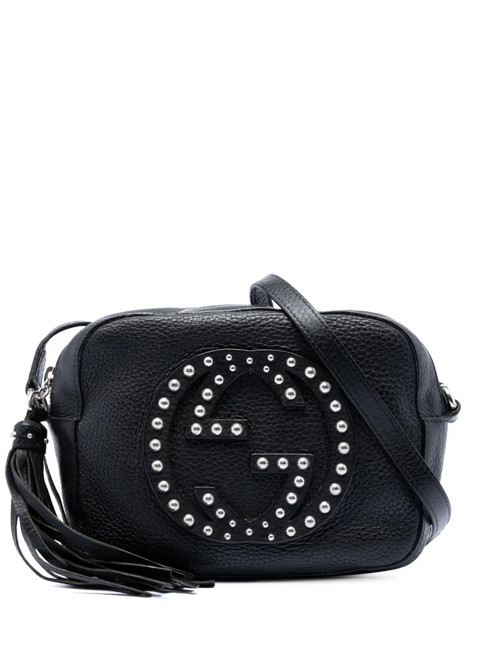 Gucci Pre-Owned 2016-2026 Studded Calfskin Soho Disco crossbody bag - Schwarz