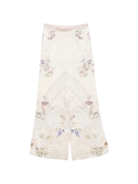 Camilla floral-print wide-leg palazzo pants