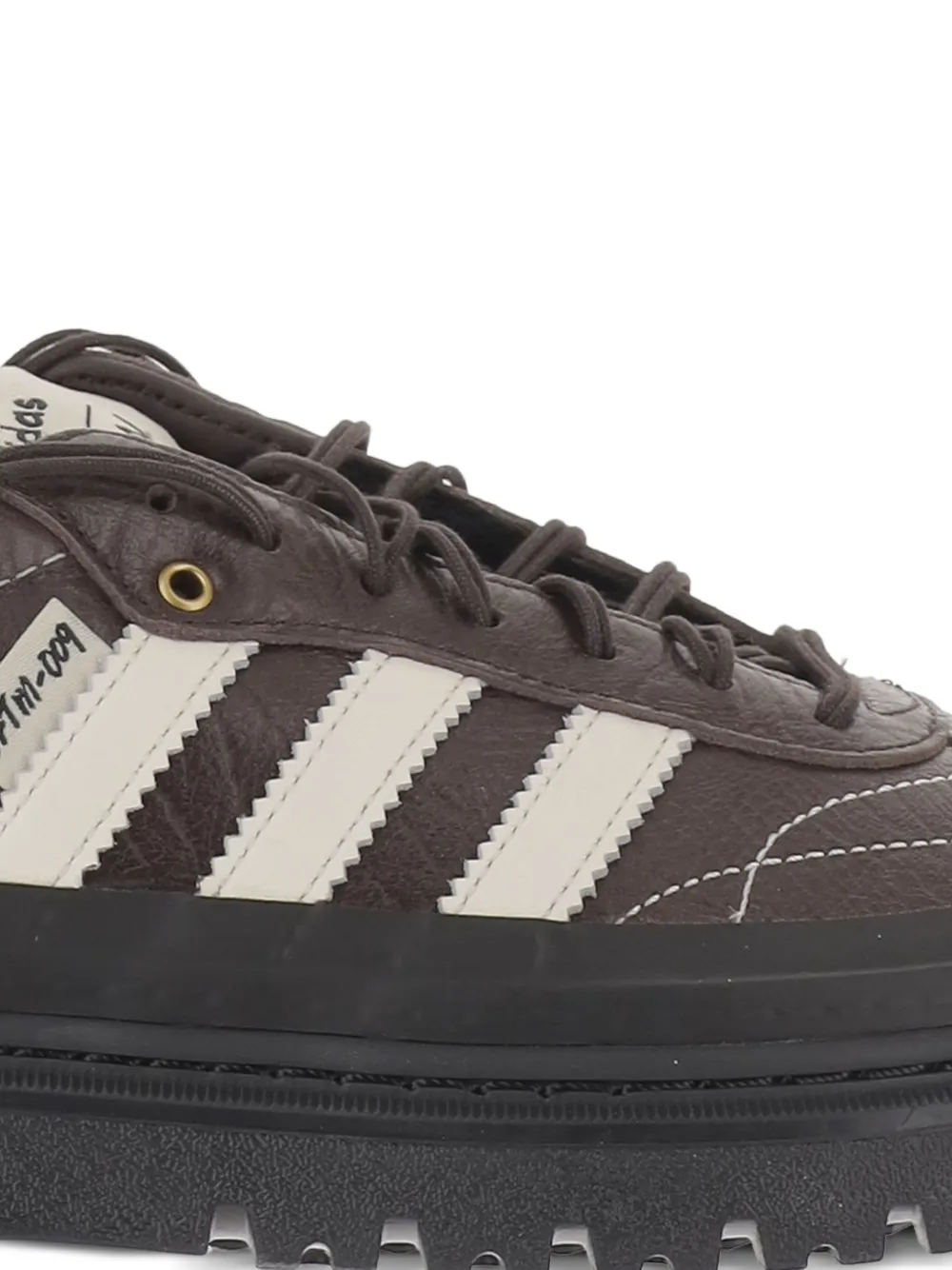 Song For The Mute x adidas 007 Samba LX Freizeit low-top leren sneakers Bruin