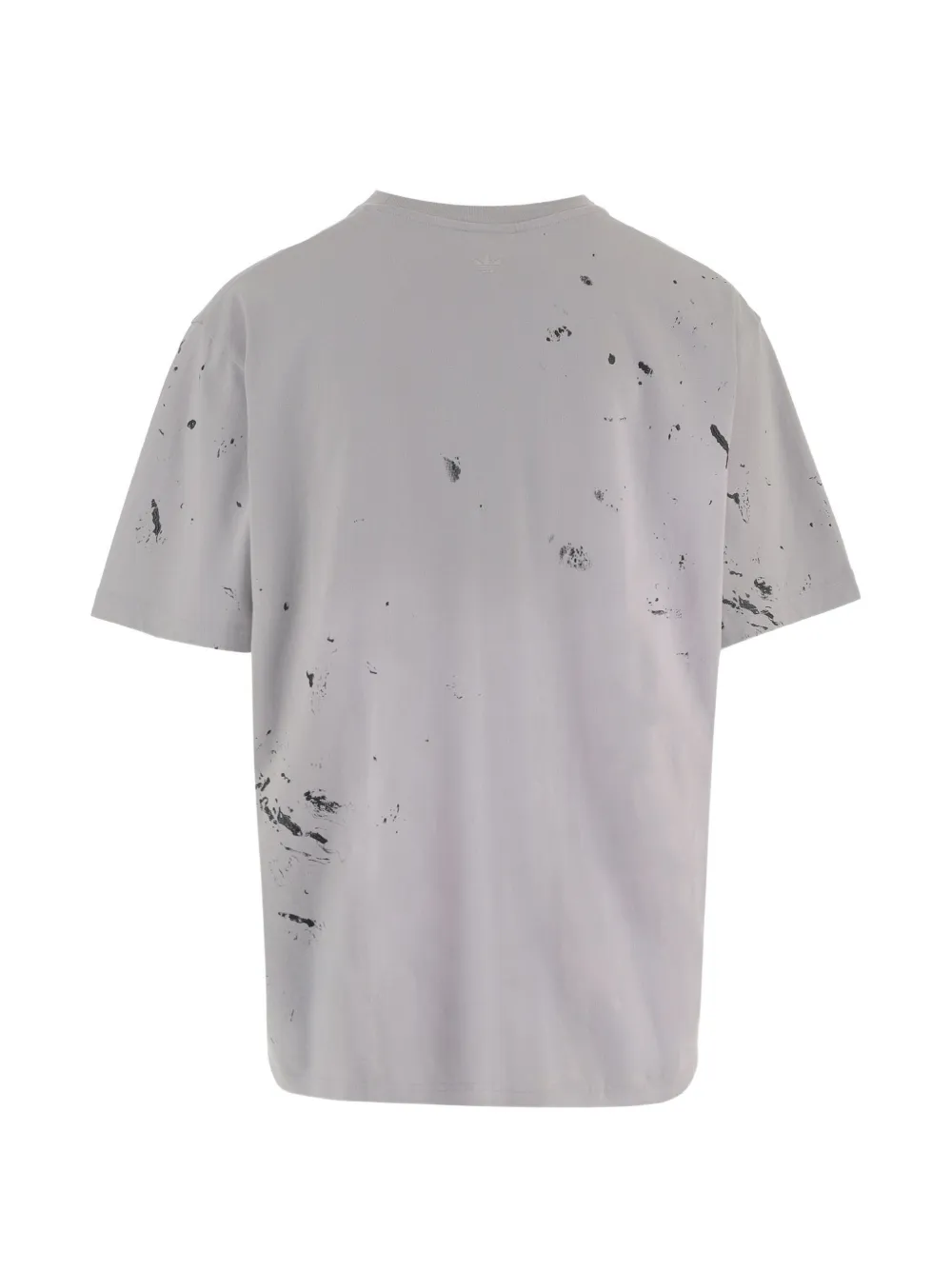 Song For The Mute x adidas 007 logoprint T-shirt met verfspatten Grijs