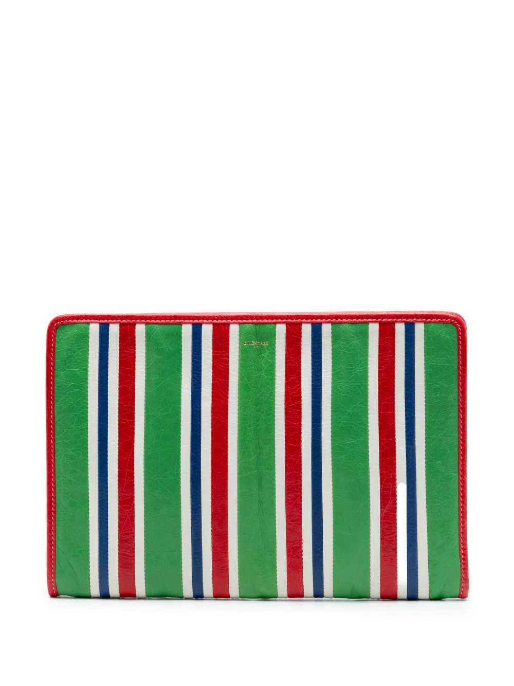 Balenciaga Pre-Owned 2017 Lambskin Bazar clutch bag - Grün