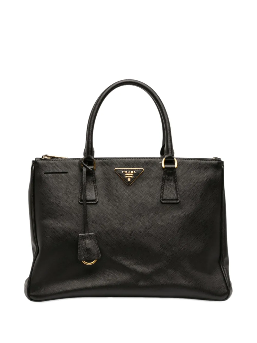 Prada Pre-Owned 2010-2026 Medium Saffiano Lux Galleria Double Zip satchel - Nero