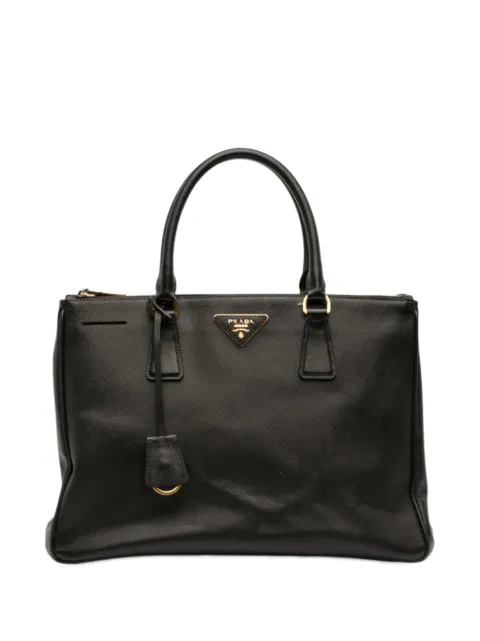 Prada Pre-Owned 2010-2026 Medium Saffiano Lux Galleria Double Zip satchel