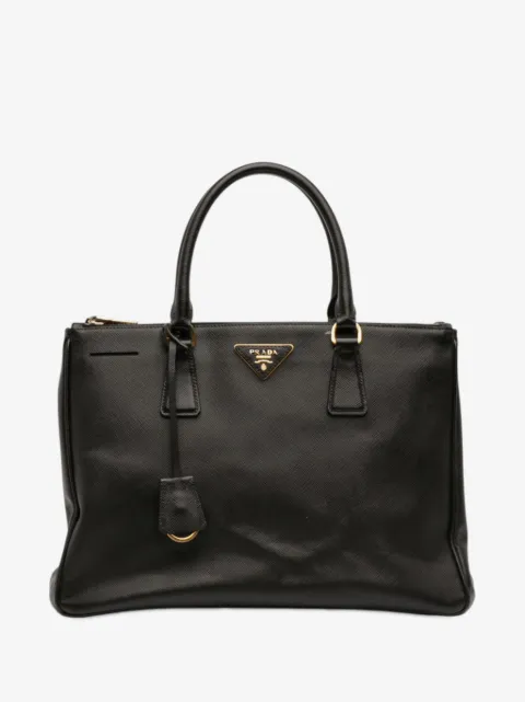 Prada Pre-Owned 2010-2026 Medium Saffiano Lux Galleria Double Zip satchel