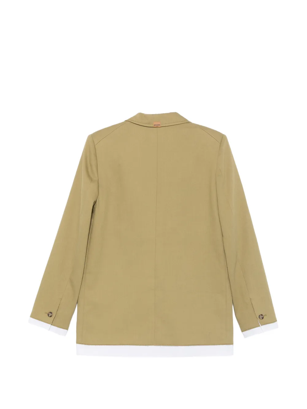 MOSCHINO JEANS Blazer met gelaagd effect en gekerfde revers Groen