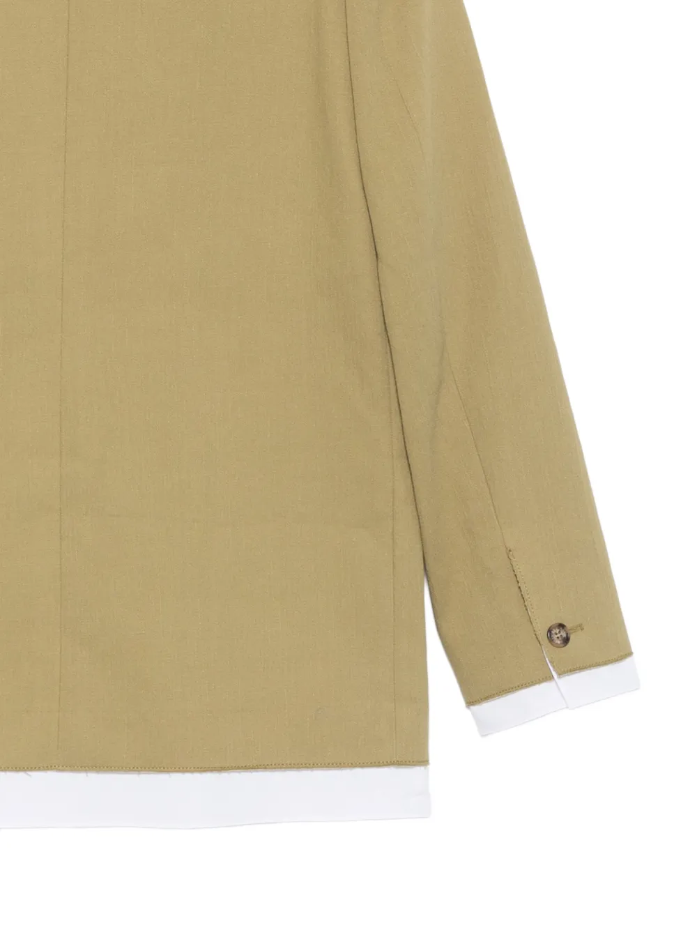 MOSCHINO JEANS Blazer met gelaagd effect en gekerfde revers Groen