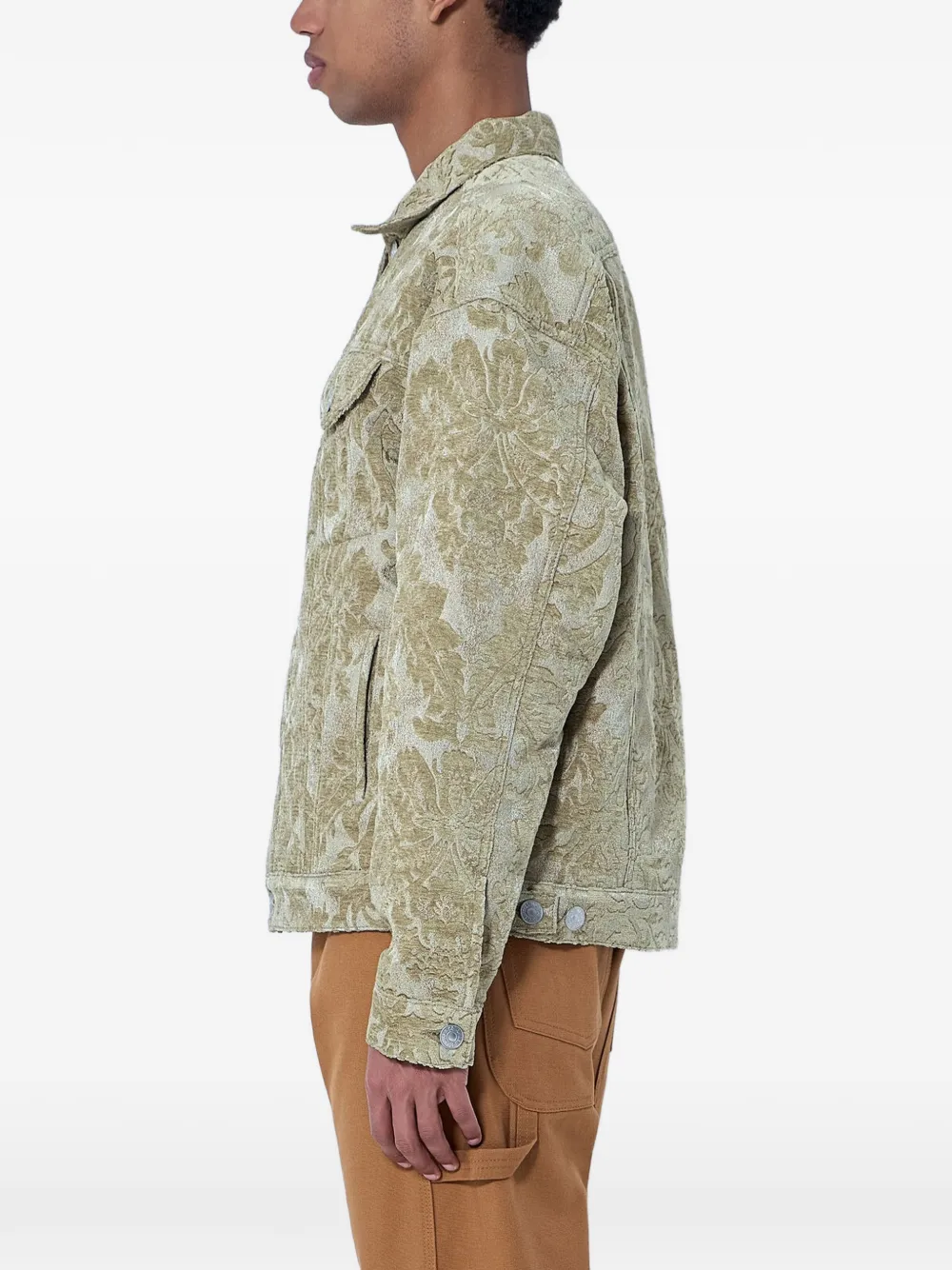 Junya Watanabe MAN x Levi's denim jack met bloemenprint Beige