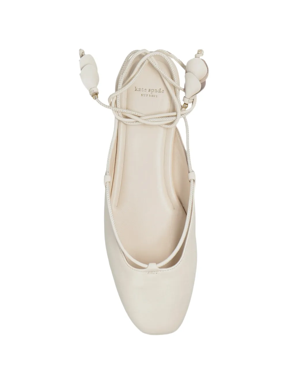 Kate Spade Eloise lace-up mules Beige