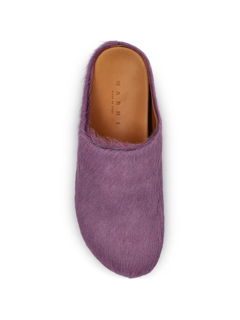 Marni brushed-effect mules Paars
