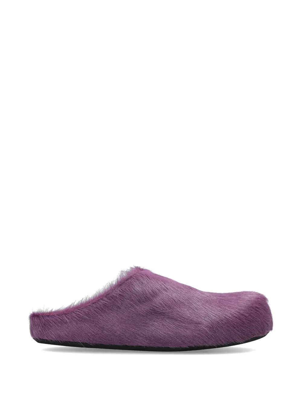 Marni brushed-effect mules Paars