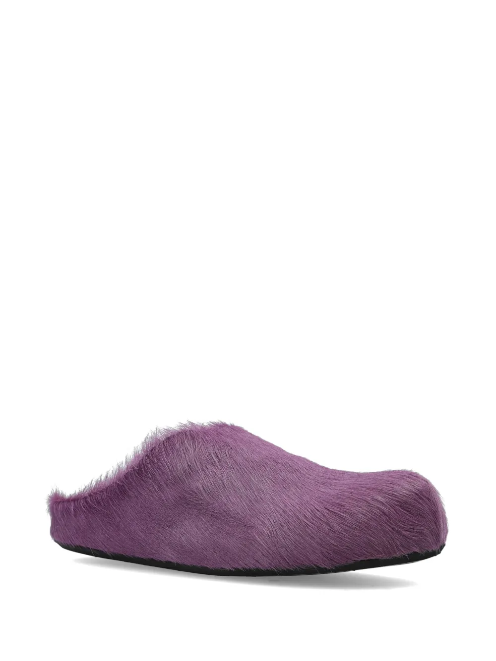 Marni brushed-effect mules Paars