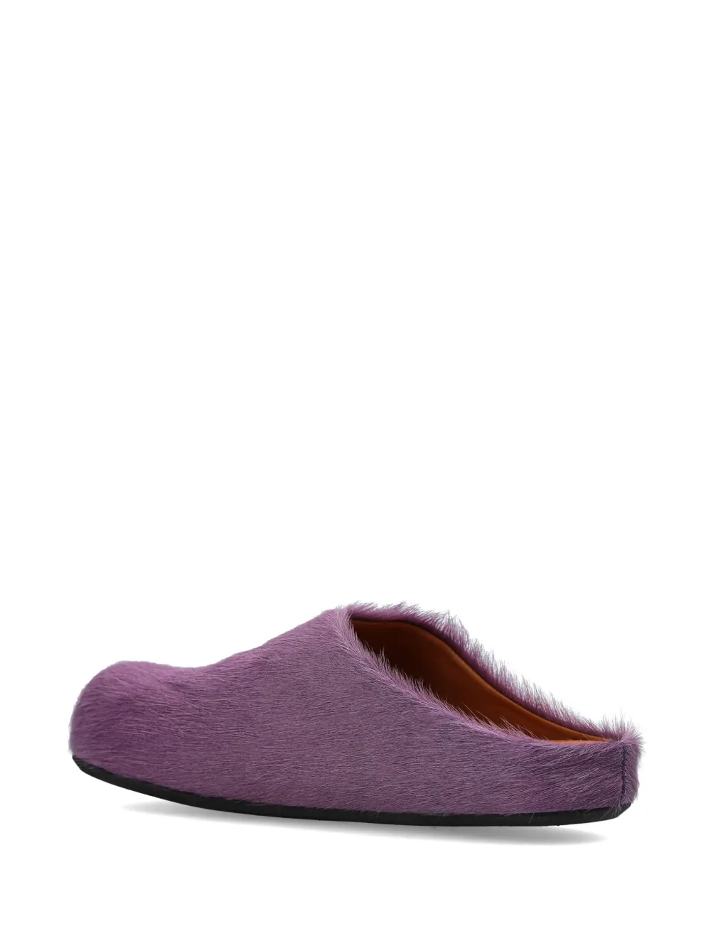 Marni brushed-effect mules Paars