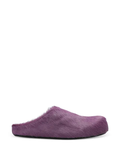 Marni brushed-effect mules