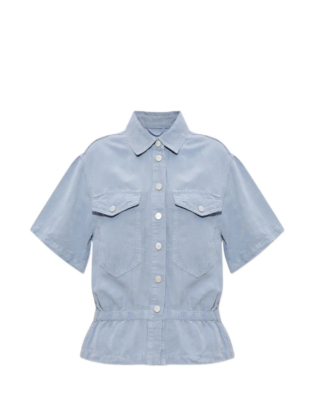 AllSaints Camicia con vita elasticizzata - Blu