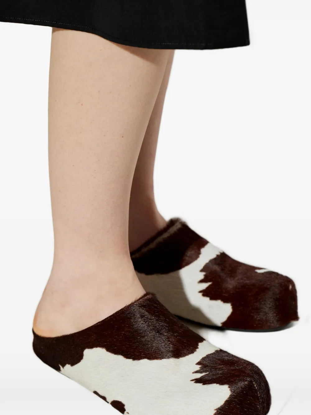 Marni animal-print calf-hair sandals Bruin