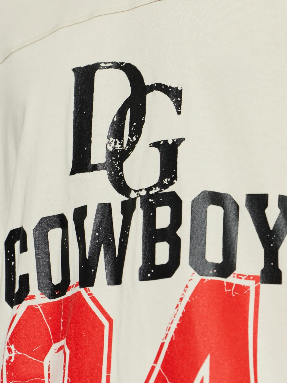 Dolce & Gabbana Katoenen T-shirt met print Beige