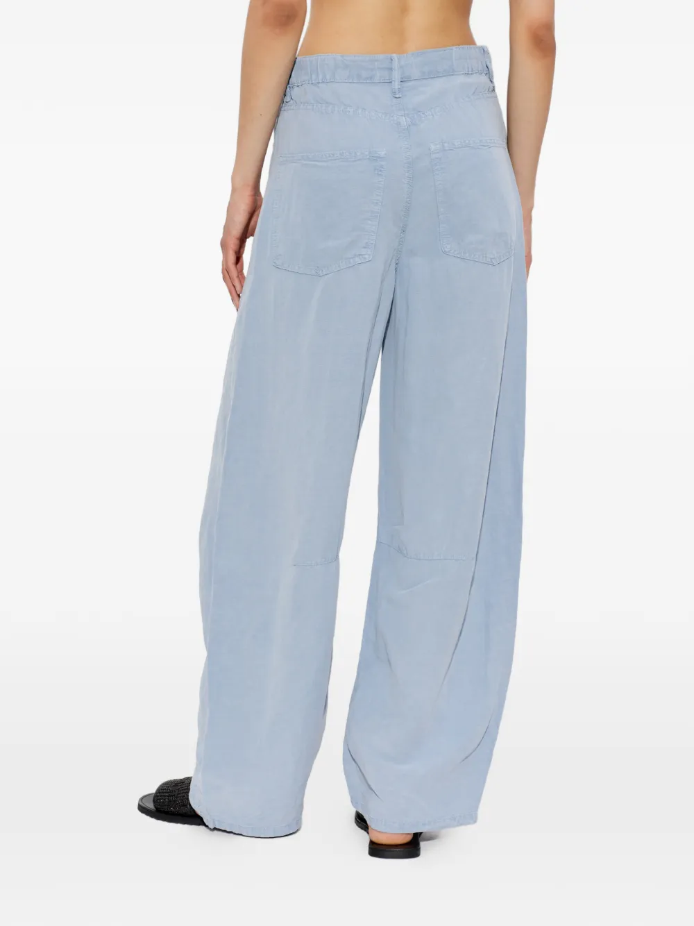 AllSaints Jett palazzo broek Blauw