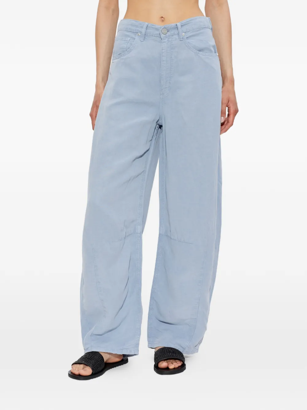 AllSaints Jett palazzo broek Blauw
